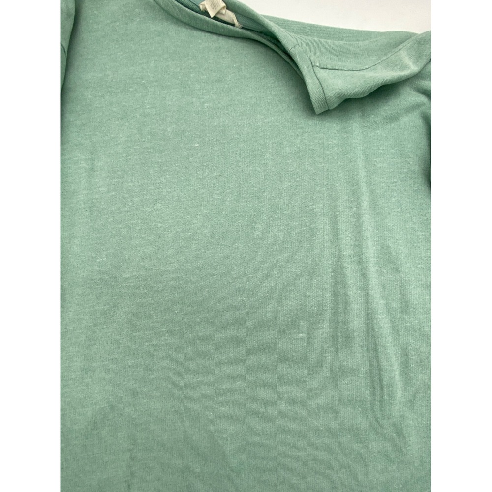 Eileen Fisher Organic Cotton Linen Lyocell Sweatshirt Sage Green Small S/P - Picture 12 of 14